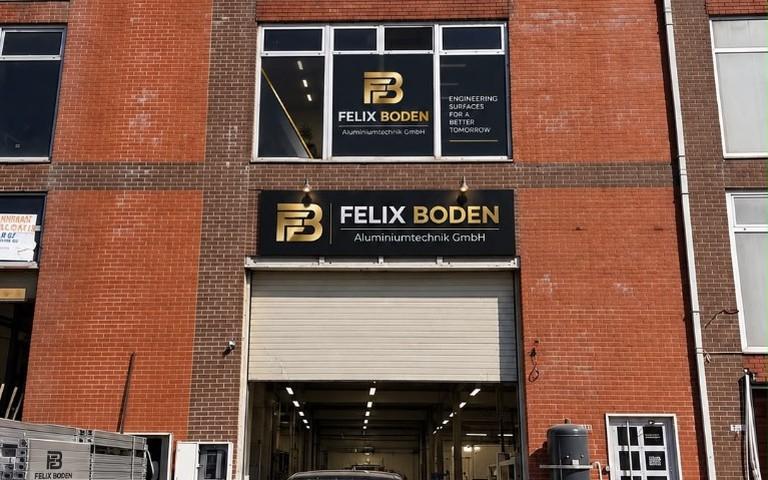 Felix Boden Aluminiumtechnik GmbH production plant entrance at Eskoop Industrial Park, Istanbul