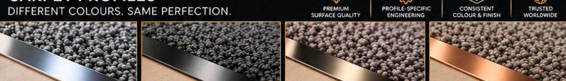 Felix Boden carpet transition profiles in multiple colours