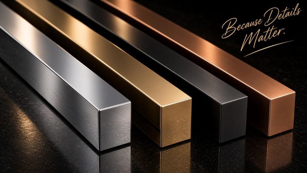 Chrome and metal-plated Felix Boden aluminium profiles
