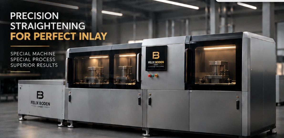 Felix Boden precision straightening machine for aluminium inlay profiles
